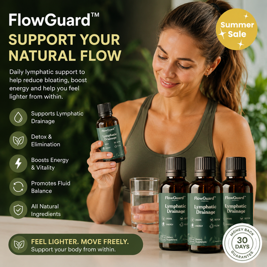 Lymphatic Support Herbal Drops – Astragalus, Burdock & Cleavers | FlowGuard™
