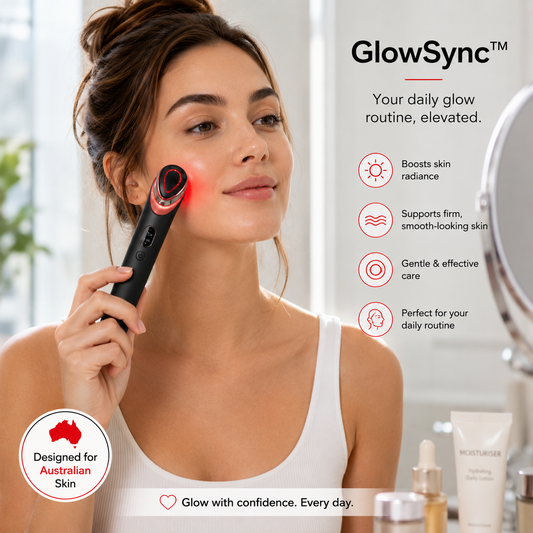 7-Colour LED Face & Neck Beauty Device with EMS Microcurrent | GlowSync™