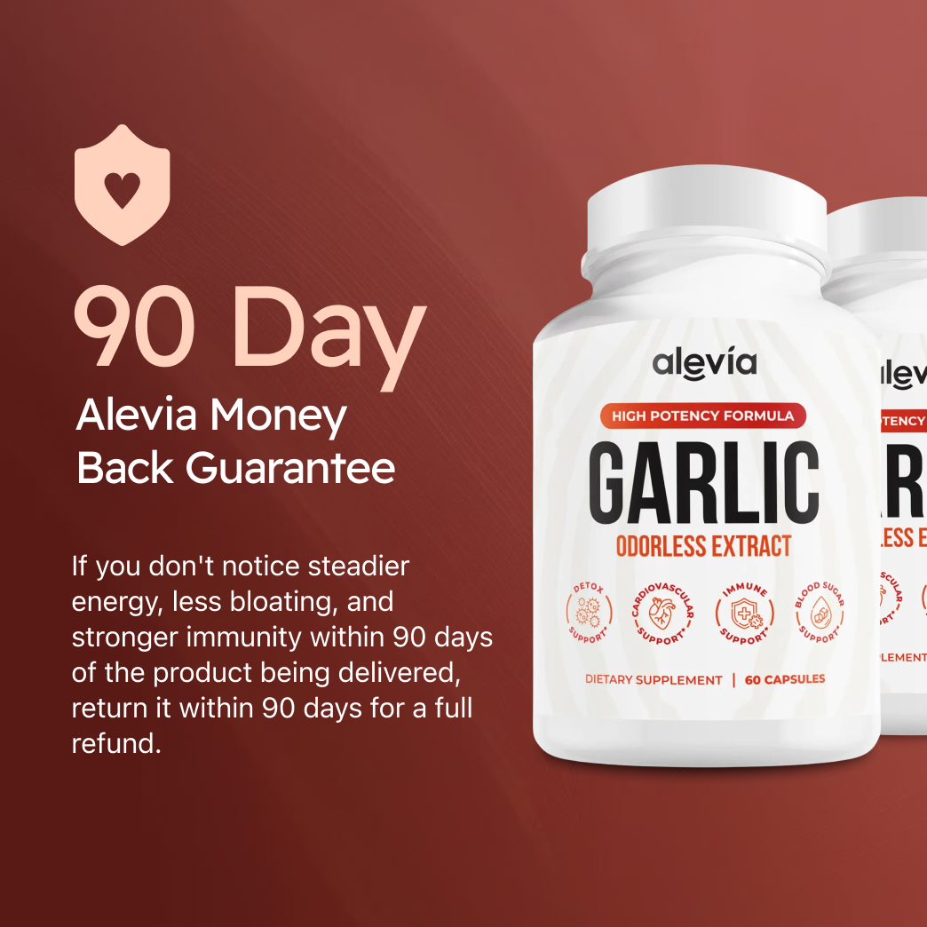 Odorless Garlic Extract 60 Capsules – High Strength Garlic Supplement