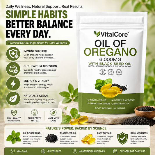 VitalCore™ Oregano & Black Seed Wellness Softgels