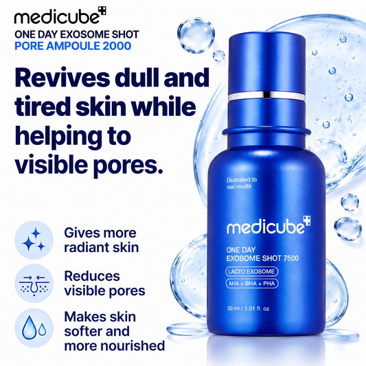 Medicube One Day Exosome Shot 2000 – Serum for Pores & Skin Texture 30 ml