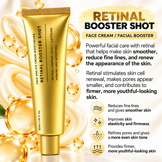 Retinal Booster Shot – Lifting Facial & Eye Cream with Retinal + Caffeine, 30 ml
