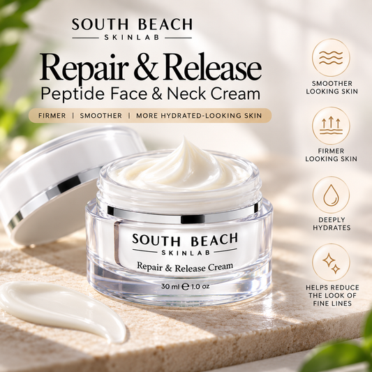Repair & Release Peptide Face & Neck Cream – Anti-Aging Moisturizer with Matrixyl, Argireline & Squalane