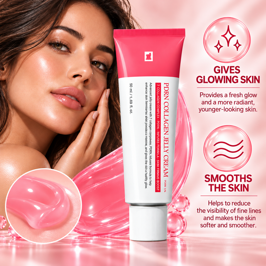 PDRN Collagen Jelly Cream – Moisturising Face Cream with 7 Types of Collagen – 50 ml