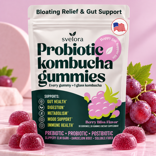 Kombucha Gummies with Probiotics, Prebiotics & Postbiotics – 30 Gummies