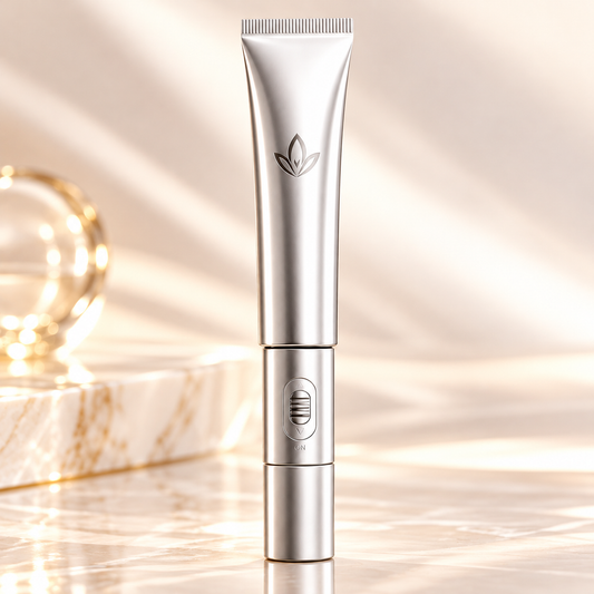Peptide Eye Cream with Vibrating Massage Applicator – Hyaluronic Acid & Acetyl Hexapeptide-1 – 20 g