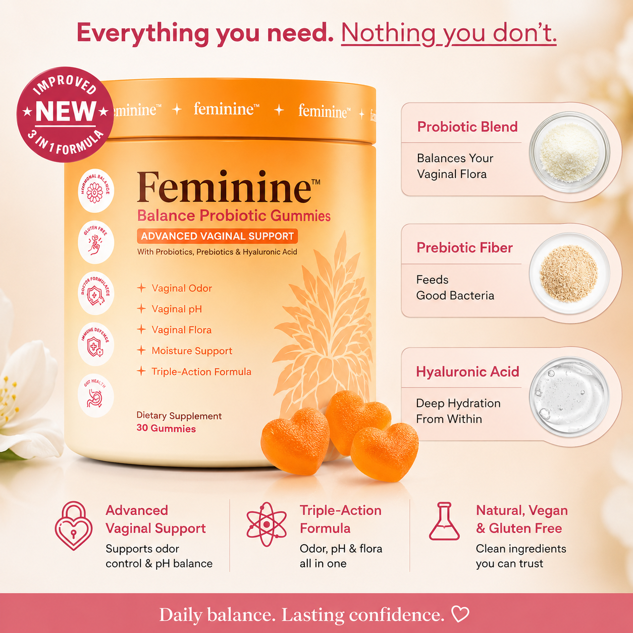 Feminine™ Balance Probiotic Gummies