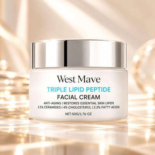 Triple Lipid Peptide Facial Cream with Ceramides, Cholesterol & Fatty Acids – 50 g