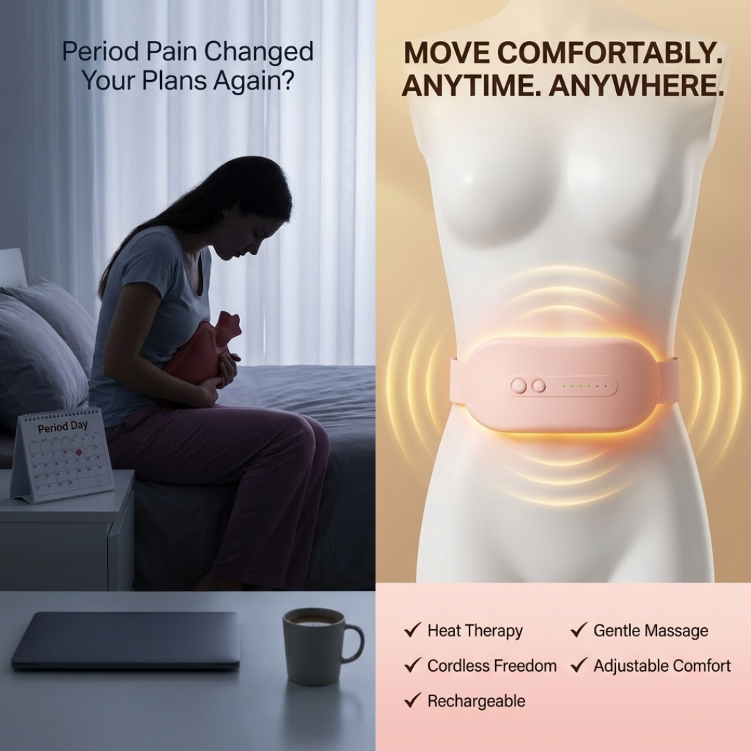 Portable Menstrual Cramp Relief Heating Belt