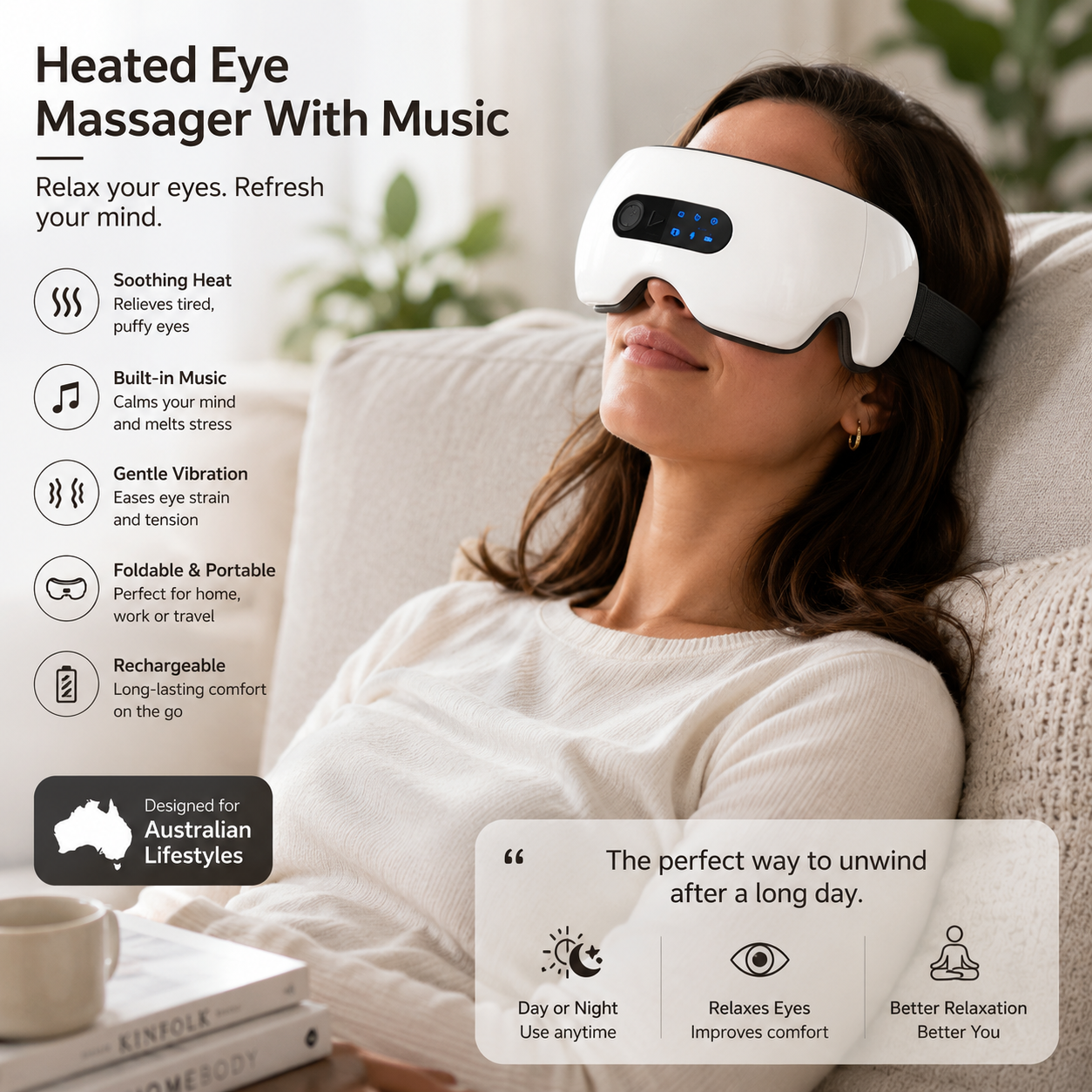 Heated Eye Massager With Music
