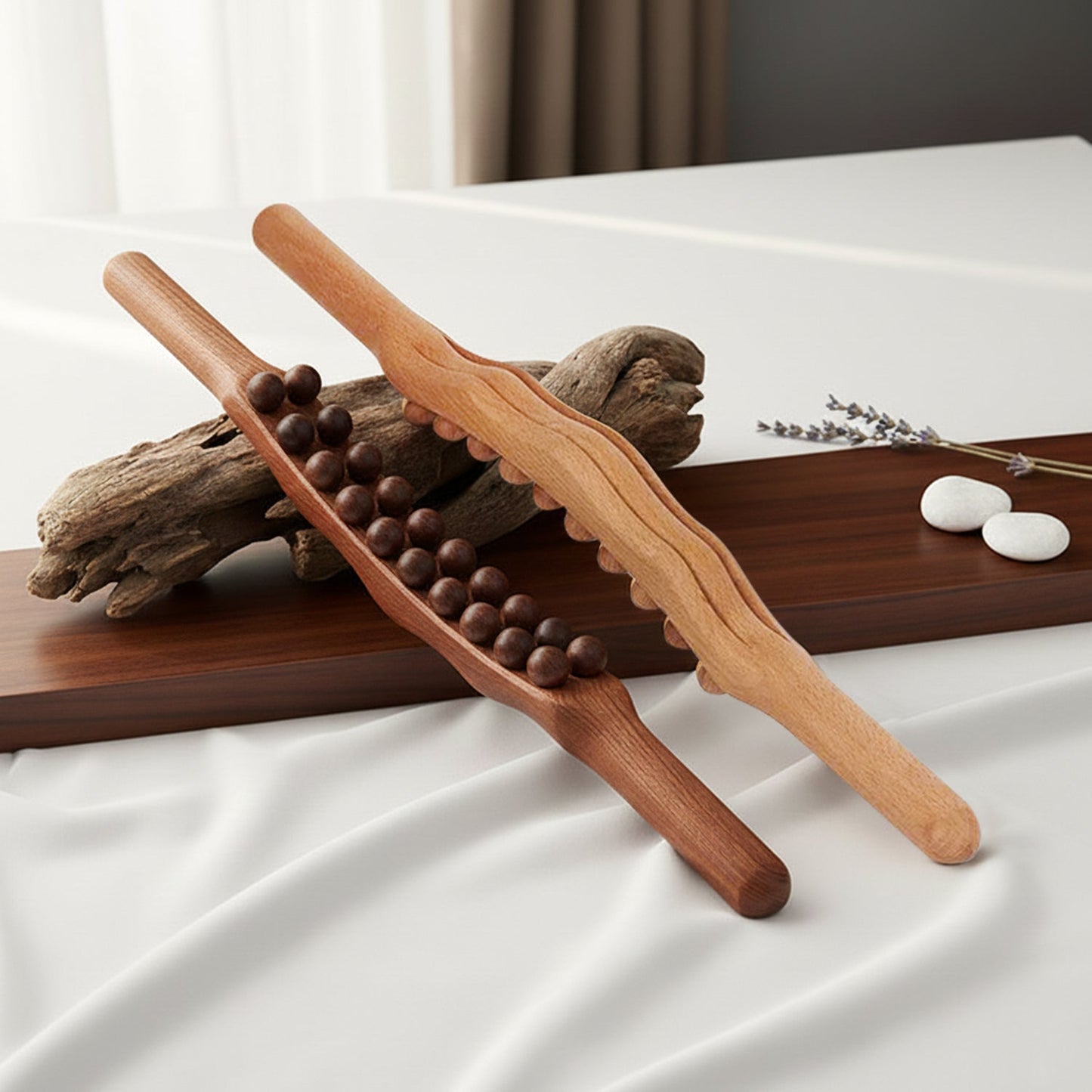 Wooden Lymphatic Massage Therapy Stick