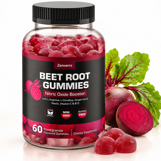 Beet Root Gummies with L-Arginine, L-Citrulline & Vitamins – 60 Gummies