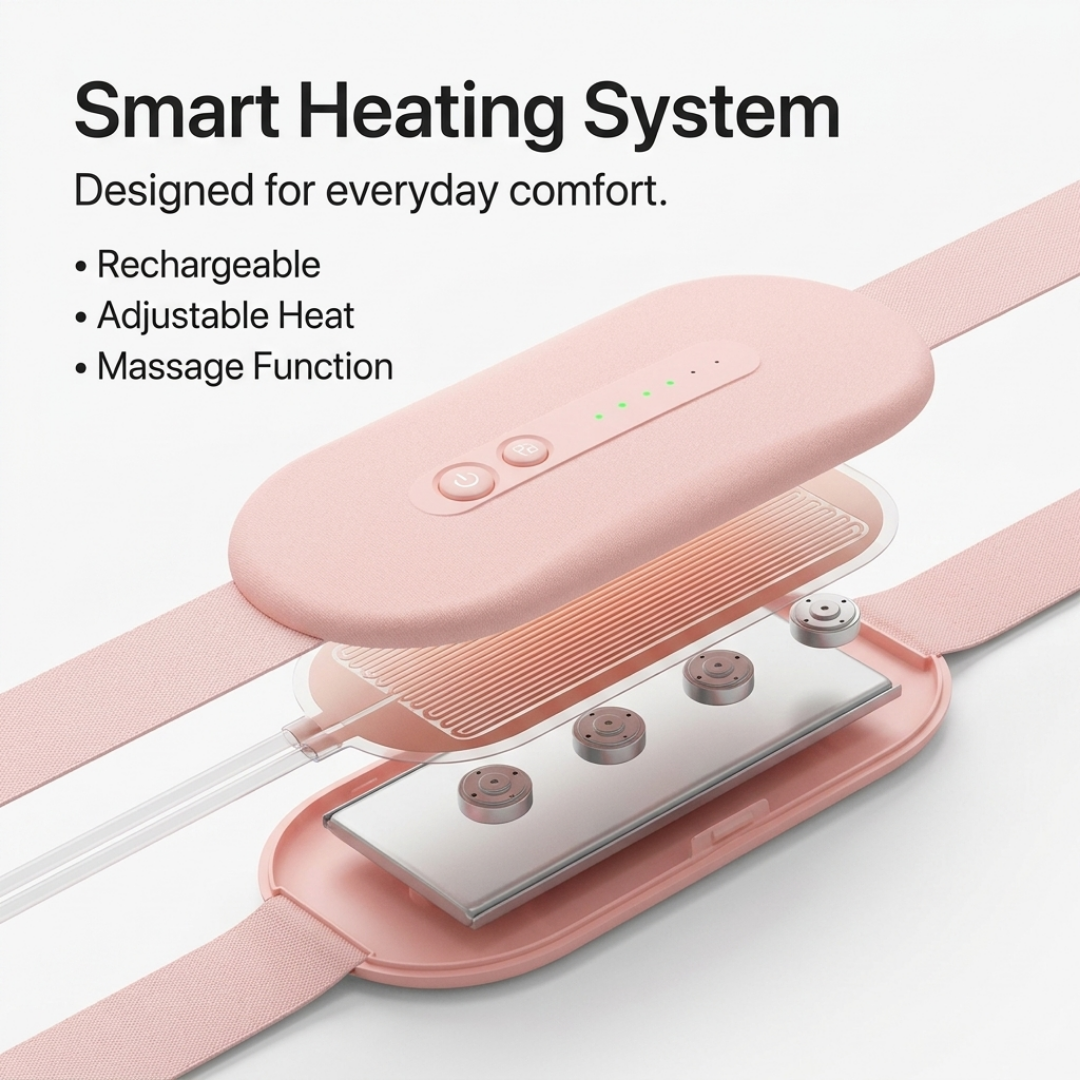 Portable Menstrual Cramp Relief Heating Belt