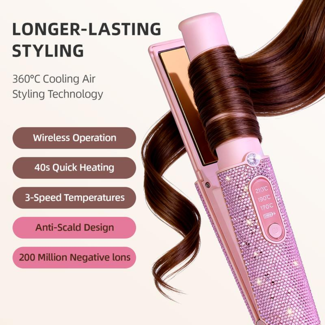 LuxeTwist™ Rechargeable Curling Wand