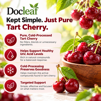 Tart Cherry Extract 3,000 mg – 10:1 Concentrated Formula – 60 Capsules