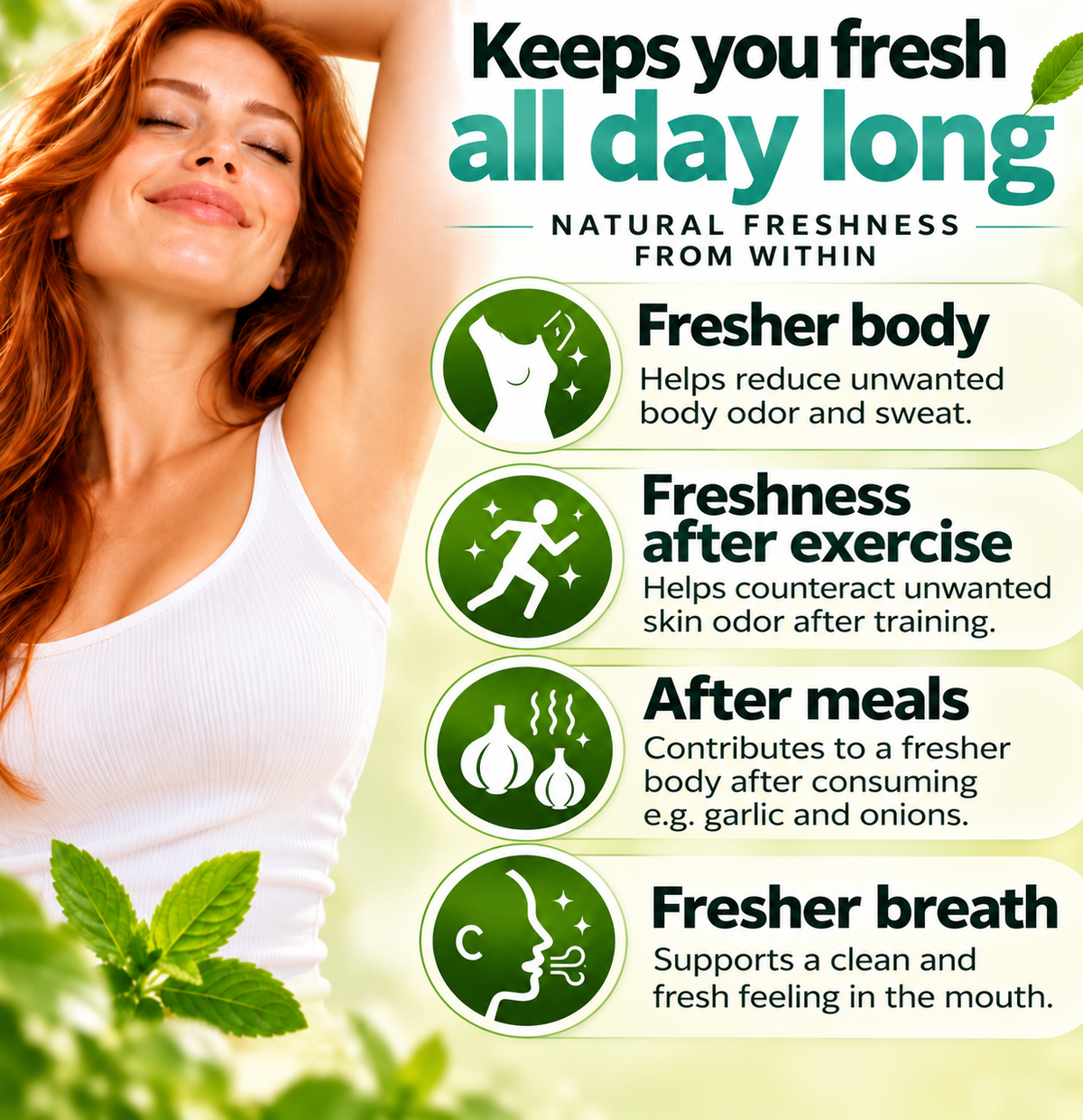 Dietary Supplements for Body Freshness and Breath – 60 pcs