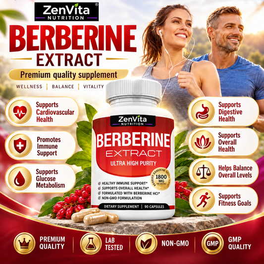 Berberine HCL - 90 Vegetable Capsules