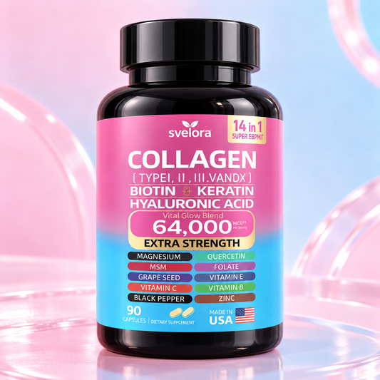 Collagen 14-in-1 – Collagen with Biotin, Keratin, Hyaluronic Acid & Vitamins – Capsules
