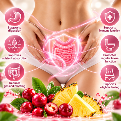 Dietary Supplements for Women with Cranberry, Pineapple & Bacterial Cultures – 60 Capsules