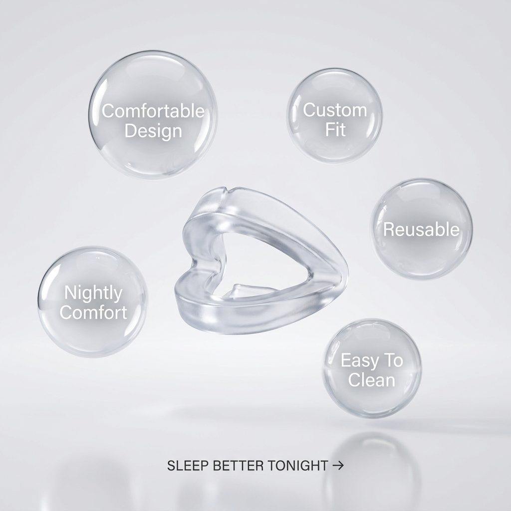 Anti-Snoring Mouthpiece | Adjustable Sleep Guard for Quieter Nights
