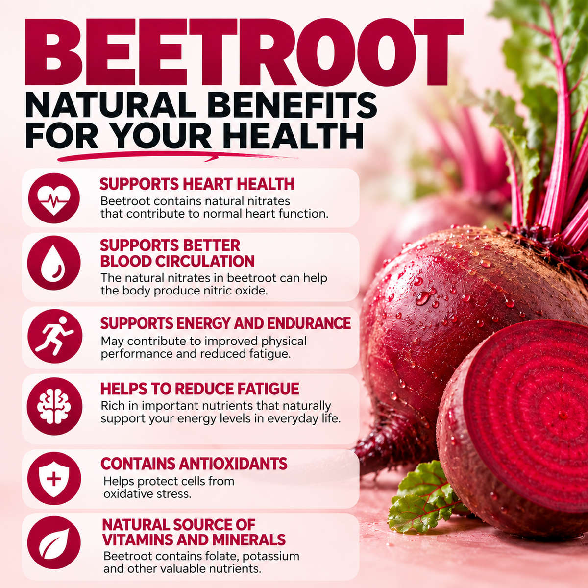 Beet Root Gummies 4000 mg – Beet 8-in-1, 60 pcs
