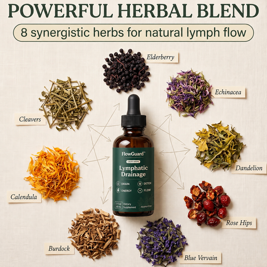 Lymphatic Support Herbal Drops – Astragalus, Burdock & Cleavers | FlowGuard™