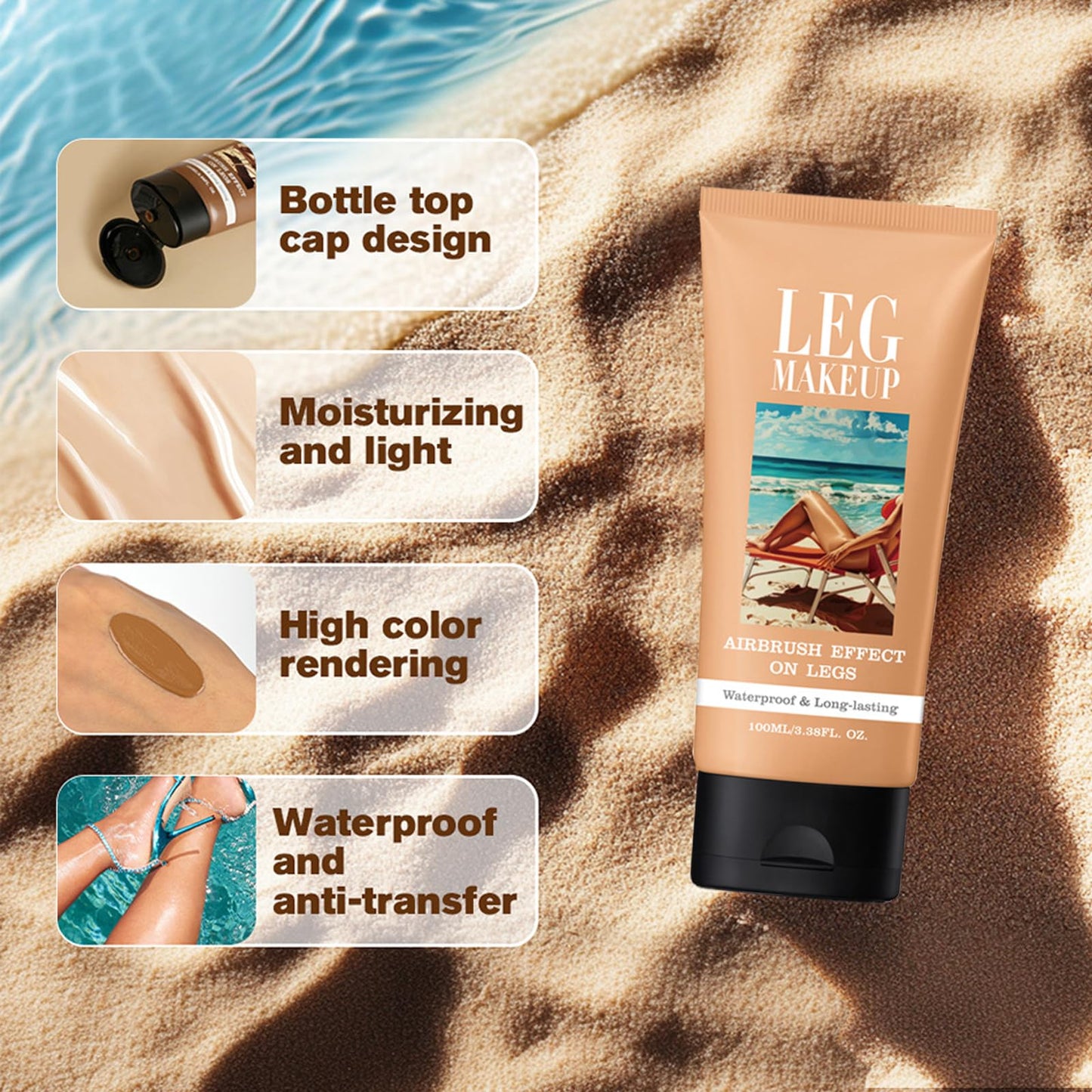 Body Coverage Makeup | Transfer-Resistant Formula