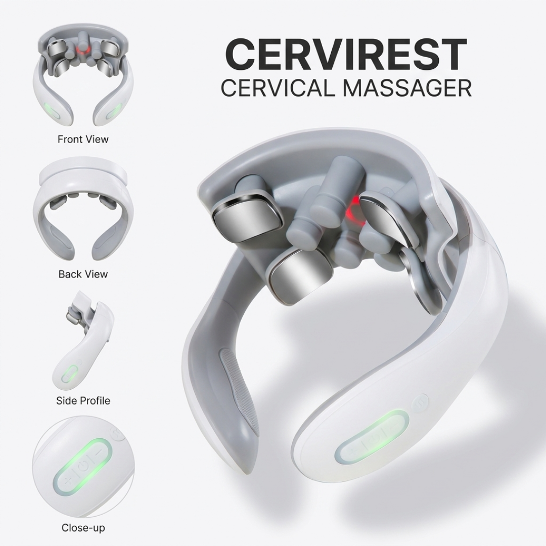 Cervical Neck Massager – Heated Neck & Shoulder Massage Device | CerviRest™