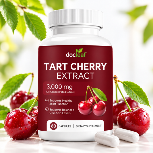 Tart Cherry Extract 3,000 mg – 10:1 Concentrated Formula – 60 Capsules