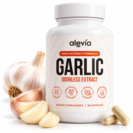 Odorless Garlic Extract 60 Capsules – High Strength Garlic Supplement
