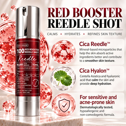 Red Booster Reedle Shot 100 – Face Serum with Cica & Hyaluronic Acid – 50 ml