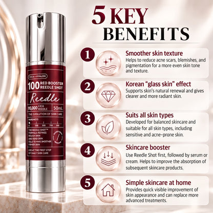 Red Booster Reedle Shot 100 – Face Serum with Cica & Hyaluronic Acid – 50 ml