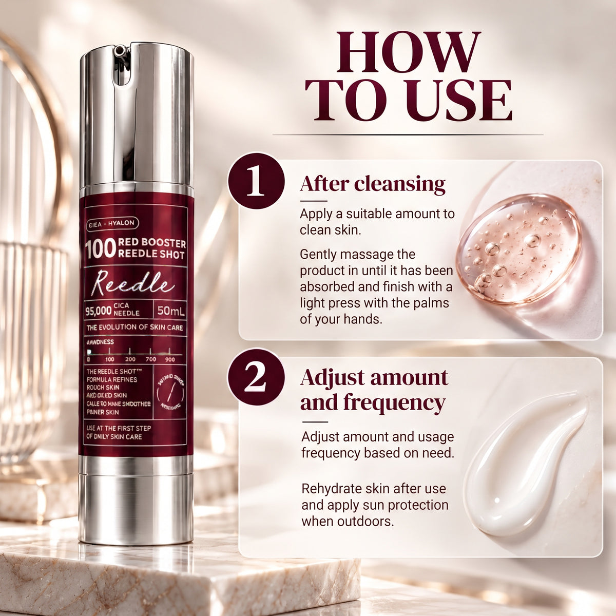 Red Booster Reedle Shot 100 – Face Serum with Cica & Hyaluronic Acid – 50 ml