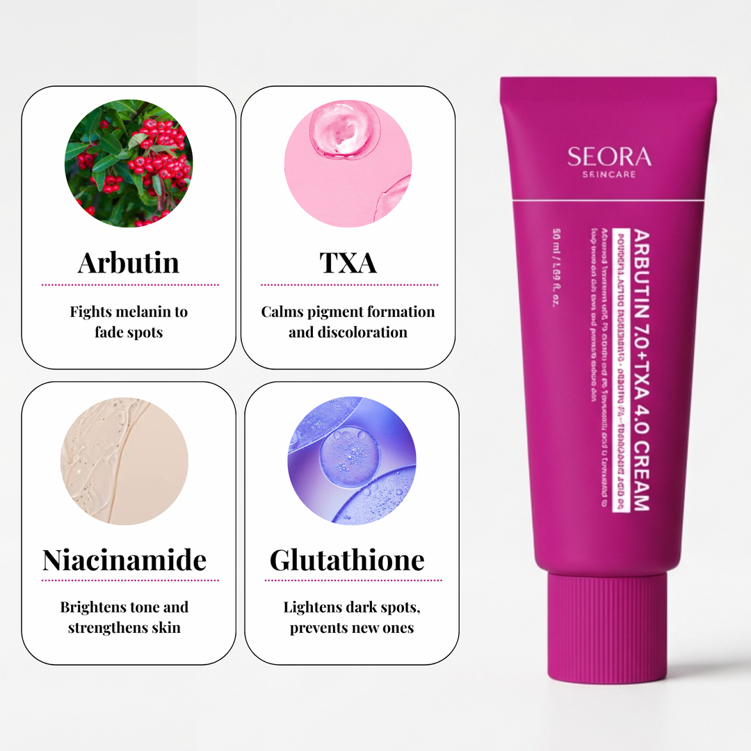 SEORA™ Alpha Arbutin + TXA Cream - Arbutin 7% + Tranexamic Acid 4% Cream