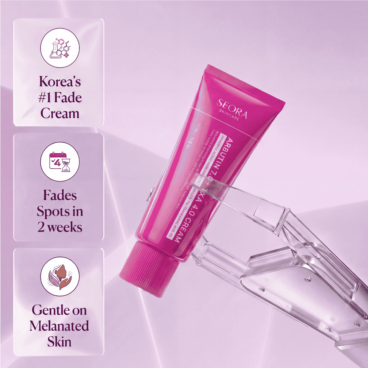 SEORA™ Alpha Arbutin + TXA Cream - Arbutin 7% + Tranexamic Acid 4% Cream