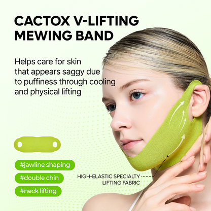 CACTOX V-Lifting Mewing Band 4EA - (4 Masks Included)