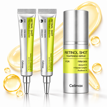 Retinol Shot Tightening Set – 3-piece skincare set with retinal, peptides & panthenol