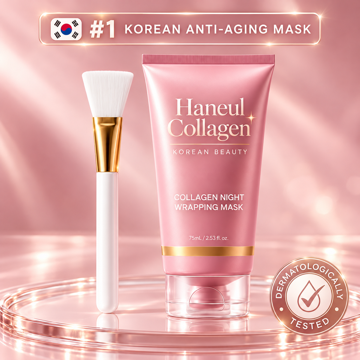Korean Collagen Night Wrapping Mask – Hyaluronic Acid & Ceramide – 75ml