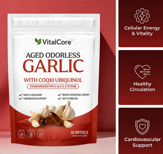 VitalCore Aged Odorless Garlic + CoQ10
