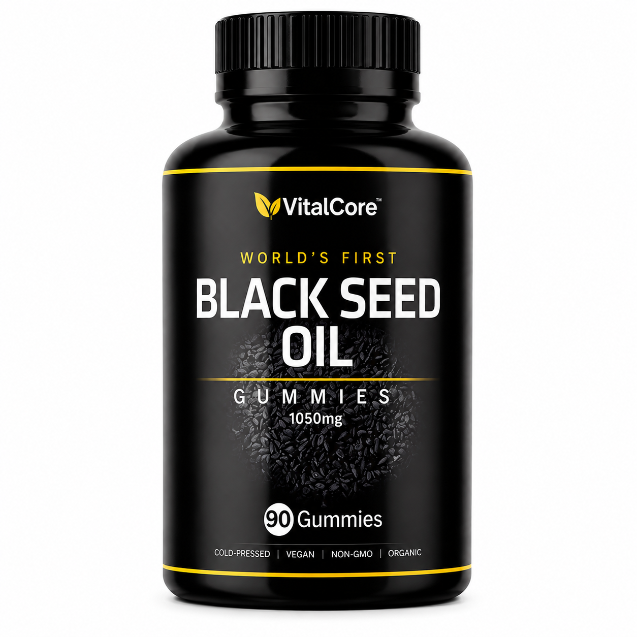 Black Seed Oil Gummies 1050mg – 90 Gummies | Nigella Sativa Supplement