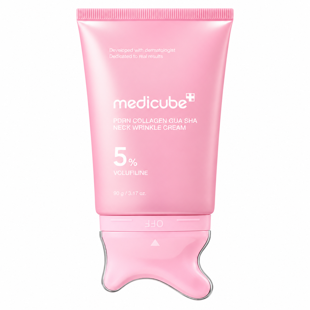 Medicube PDRN Collagen Gua Sha Neck Cream with 5% Volufiline – Neck & Décolleté, 90 g