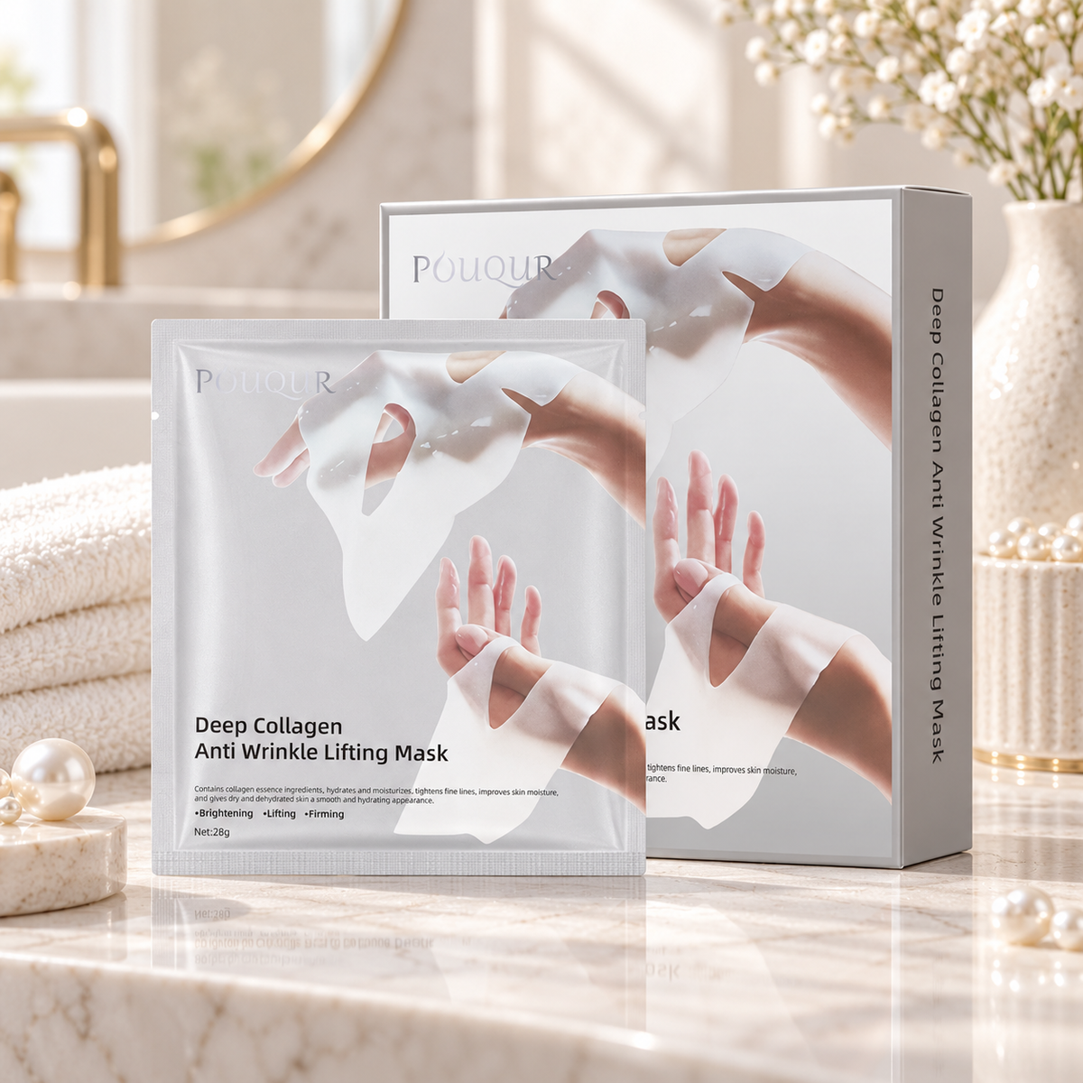 Deep Collagen Hydrating Face Mask – 5 Pack