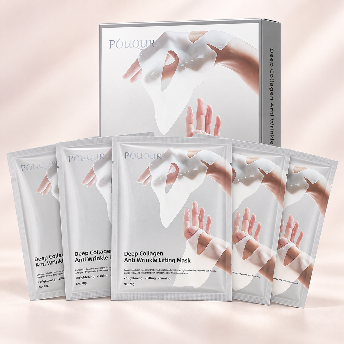 Deep Collagen Hydrating Face Mask – 5 Pack