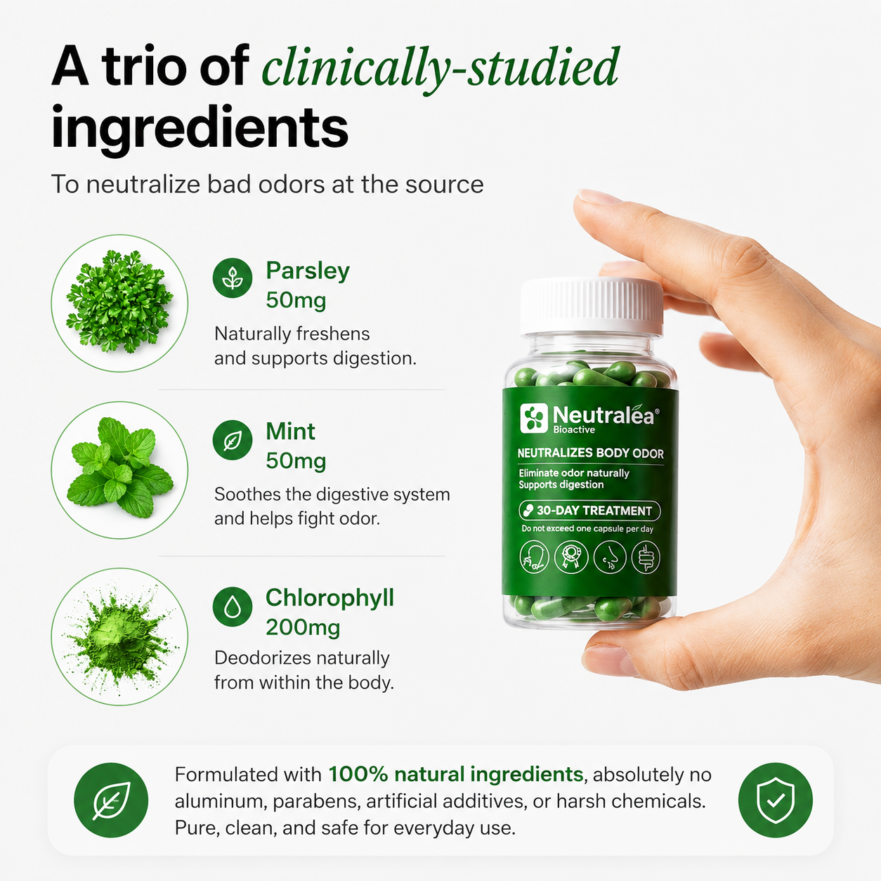 Neutralea™ Natural Anti-Odor Supplement