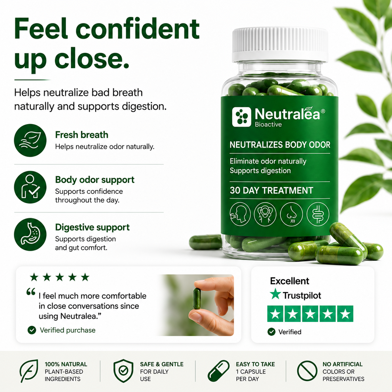 Neutralea™ Natural Anti-Odor Supplement