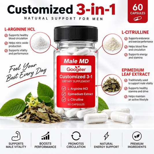 Men’s Daily Formula 3-in-1 – L-Arginine, L-Citrulline & Epimedium – 60 Capsules