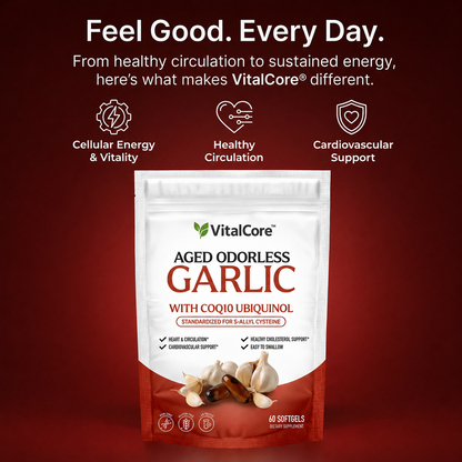 VitalCore Aged Odorless Garlic + CoQ10