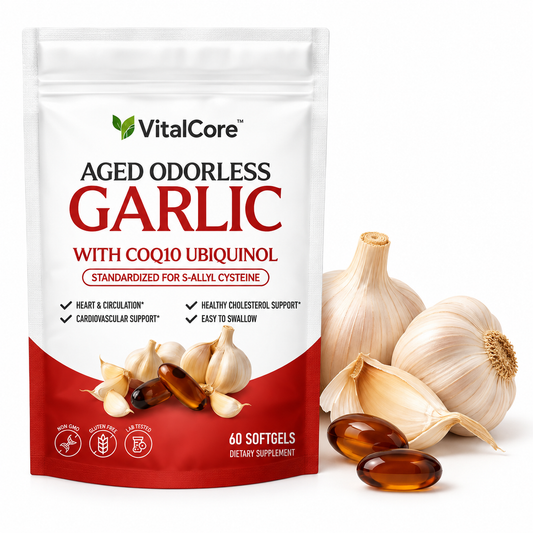 VitalCore Aged Odorless Garlic + CoQ10