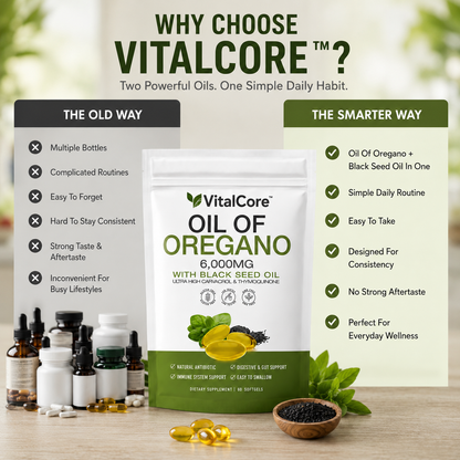VitalCore™ Oregano & Black Seed Wellness Softgels