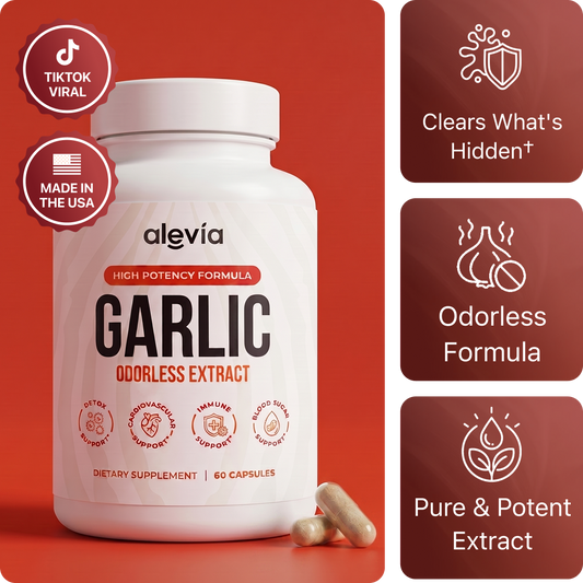 Odorless Garlic Extract 60 Capsules – High Strength Garlic Supplement